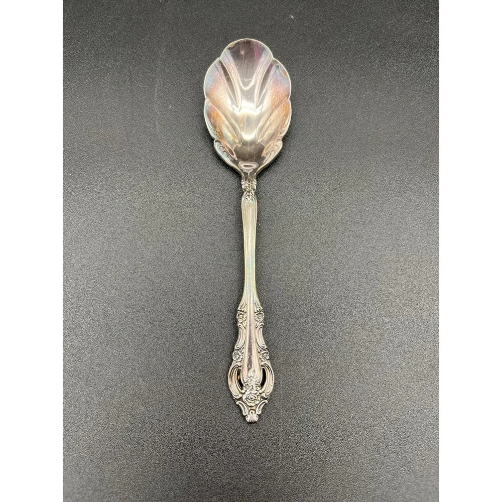 Silver Artistry Scalloped Sugar Spoon Silverplate By Oneida